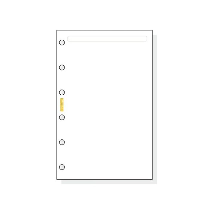 Finocam C242 Notas de Recambio para Agendas Classic - Liso - Formato 602 - 73x114x5mm - Color Blanco