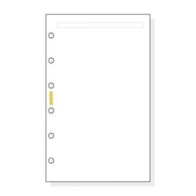 Finocam C342 Notas de Recambio para Agendas Classic - Liso - Formato 603 - 79x127x5mm - Color Blanco