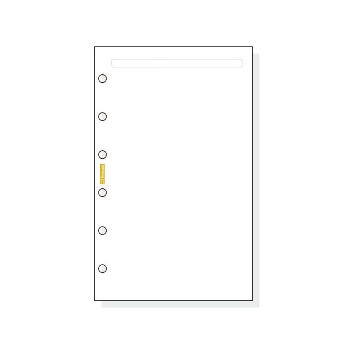 Finocam C342 Notas de Recambio para Agendas Classic - Liso - Formato 603 - 79x127x5mm - Color Blanco