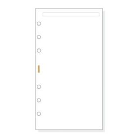 Finocam C942 Notas de Recambio para Agendas Classic - Liso - Formato 609 - 94x171x5mm - Color Blanco