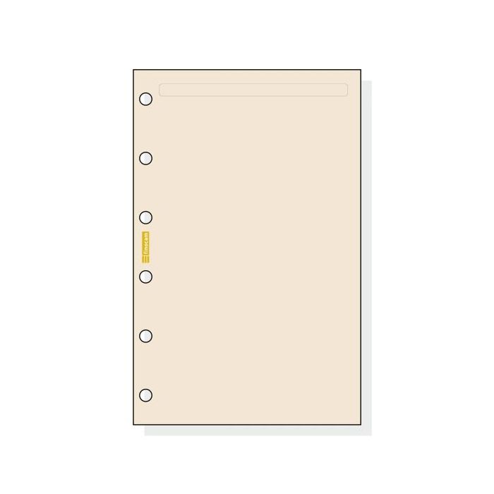Finocam C243 Notas de Recambio para Agendas Classic - Liso - Formato 602 - 73x114x5mm - Color Crema