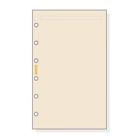 Finocam C343 Notas de Recambio para Agendas Classic - Liso - Formato 603 - 79x127x5mm - Color Crema