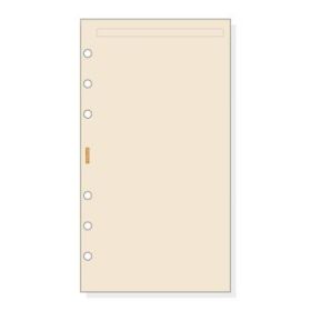 Finocam C943 Notas de Recambio para Agendas Classic - Liso - Formato 609 - 94x171x5mm - Color Crema