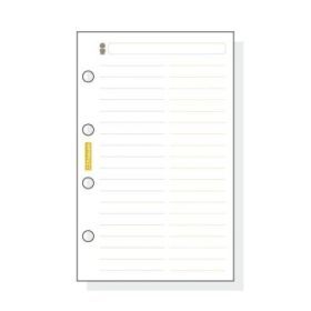 Finocam C154 Recambio Telefonico para Agendas Classic - Formato 601 - 56x89x5mm - Color Blanco
