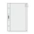 Finocam C171 Funda para Agendas Classic - Cierre de Cremallera - Formato 601 - 65x91x1mm - PVC - Color Gris Claro