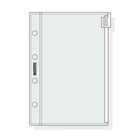 Finocam C171 Funda para Agendas Classic - Cierre de Cremallera - Formato 601 - 65x91x1mm - PVC - Color Gris Claro