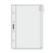 Finocam C171 Funda para Agendas Classic - Cierre de Cremallera - Formato 601 - 65x91x1mm - PVC - Color Gris Claro