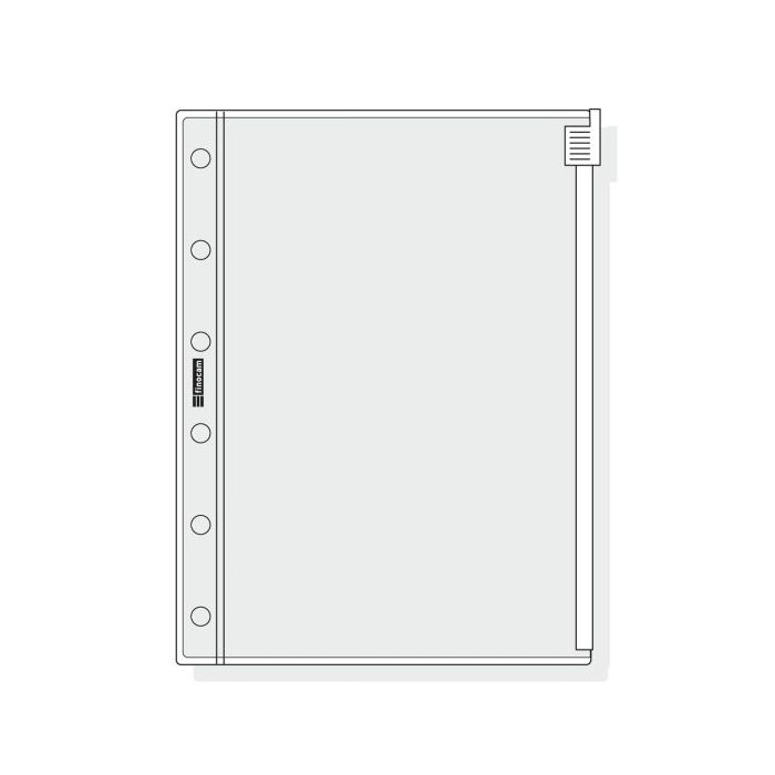 Finocam C271 Funda para Agendas Classic - Cierre de Cremallera - Formato 602 - 88x116x1mm - PVC - Color Gris Claro