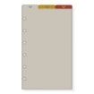 Finocam C362 Separadores Superiores para Agendas Classic - 3 Solapas - Formato 603 - 79x137x2mm - PVC - Color Marron