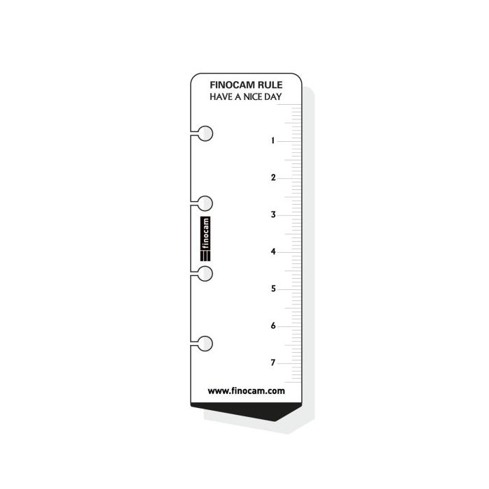 Finocam C159 Regla para Agendas Classic - Formato 601 - 30x95mm - Color Blanco
