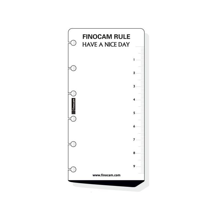 Finocam C259 Regla para Agendas Classic - Formato 602 - 60x5x120mm - Color Blanco