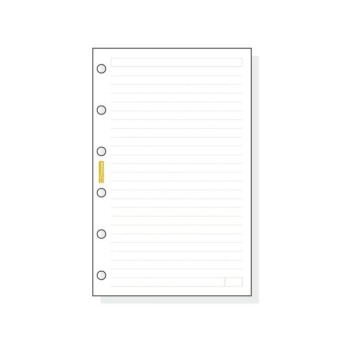 Finocam C241 Recambio para Agendas Classic - Lineas Guia - Formato 602 - 73x114x5mm - Color Blanco