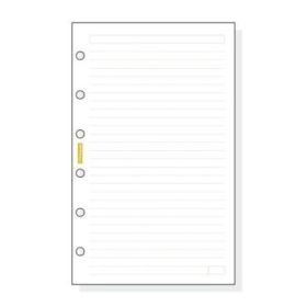 Finocam C341 Recambio para Agendas Classic - Lineas Guia - Formato 603 - 79x127x5mm - Color Blanco
