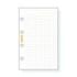 Finocam C140 Recambio para Agendas Classic - Cuadriculado - Formato 601 - 56x89x5mm - Color Blanco