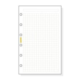 Finocam C340 Recambio para Agendas Classic - Cuadriculado - Formato 603 - 79x127x5mm - Color Blanco
