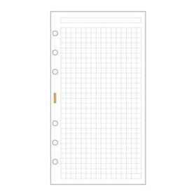 Finocam C940 Recambio para Agendas Classic - Cuadriculado - Formato 609 - 94x171x5mm - Color Blanco