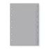 Finocam C364 Indice Alfabetico para Agendas Classic - 8 Solapas - Formato 603 - 89x127x3mm - PVC - Color Gris