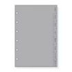 Finocam C364 Indice Alfabetico para Agendas Classic - 8 Solapas - Formato 603 - 89x127x3mm - PVC - Color Gris