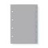 Finocam C164 Indice Alfabetico para Agendas Classic - 8 Solapas - Formato 601 - 66x89x3mm - PVC - Color Gris
