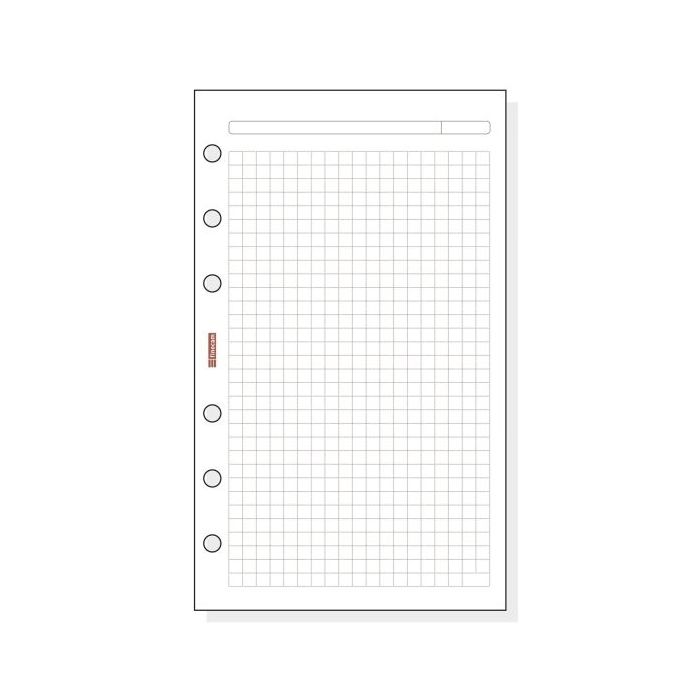 Finocam R440 Recambio para Agendas Open - Cuadriculado - Formato 400 - 91x5x152mm - Color Blanco