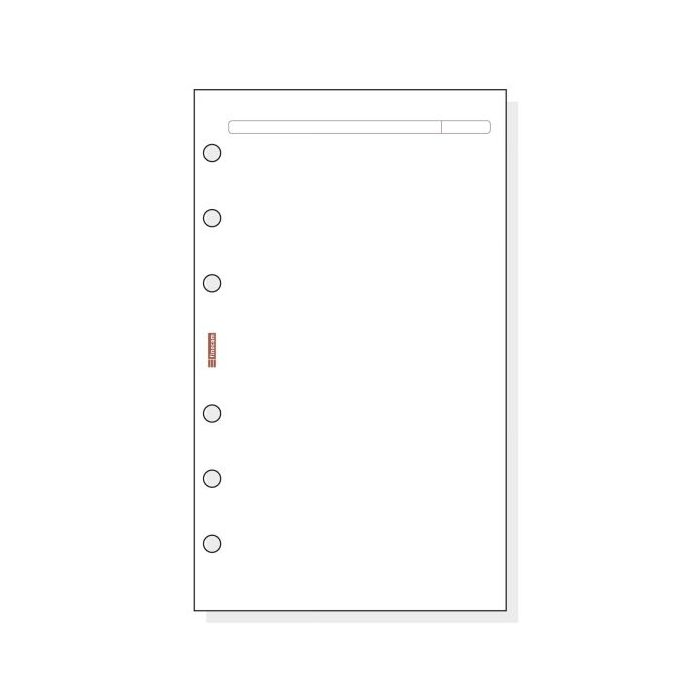 Finocam R442 Recambio para Agendas Open - Liso - Formato 400 - 91x5x152mm - Color Blanco