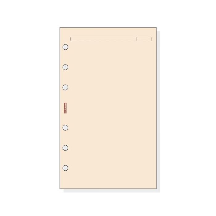 Finocam R443 Recambio para Agendas Open - Liso - Formato 400 - 91x5x152mm - Color Crema