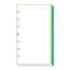 Finocam R445 Recambio para Agendas Open - Liso con Banda de Color - Formato 400 - 91x4x152mm - Color Blanco