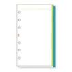 Finocam R445 Recambio para Agendas Open - Liso con Banda de Color - Formato 400 - 91x4x152mm - Color Blanco