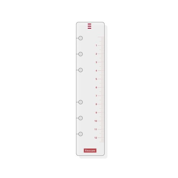 Finocam R460 Regla para Agendas Open - Formato 400 - 30x152mm - Color Blanco