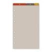 Finocam R462 Separadores Superiores para Agendas Open - 3 Solapas - Formato 400 - 91x2x162mm - PVC - Color Marron