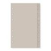 Finocam R464 Indice Alfabetico para Agendas Open - 8 Solapas - Formato 400 - 100x2x152mm - PVC - Color Beige Grisaceo