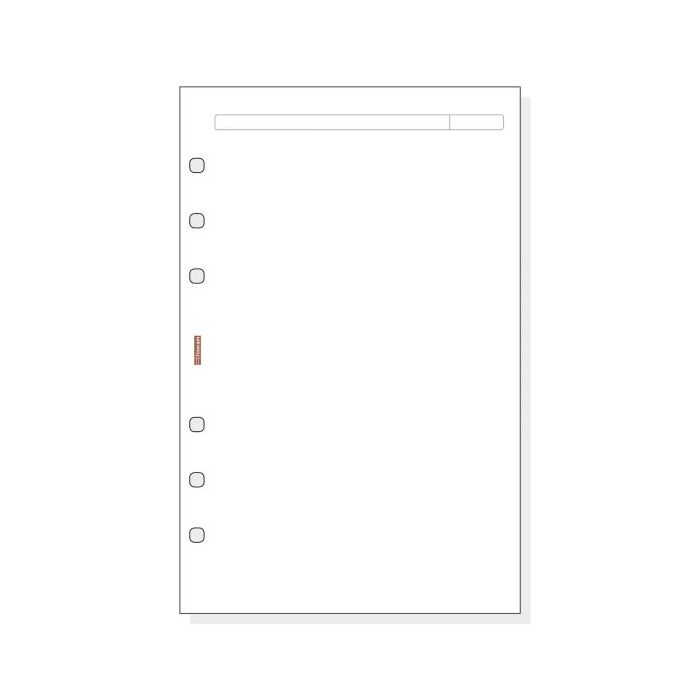 Finocam R542 Recambio para Agendas Open - Liso - Formato 500 - 117x5x181mm - Color Blanco