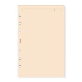 Finocam R543 Recambio para Agendas Open - Liso - Formato 500 - 117x5x181mm - Color Crema