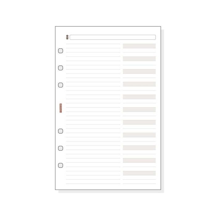 Finocam R554 Recambio Telefonico para Agendas Classic - Formato 500 - 117x5x181mm - Color Blanco