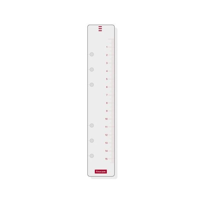 Finocam R560 Regla para Agendas Open - Formato 500 - 35x181mm - Color Blanco