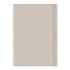 Finocam R564 Indice Alfabetico para Agendas Open - 13 Solapas - Formato 500 - 129x2x181mm - PVC - Color Beige Grisaceo