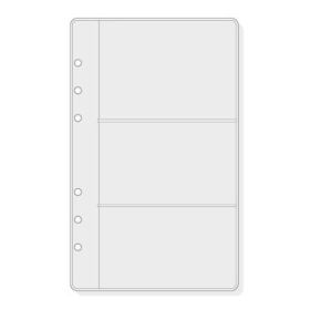 Finocam R566 Pack de 6 Fundas Portatarjetas para Agendas Open - Formato 500 - 120x2x182mm - PVC - Color Gris Claro