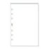 Finocam R567 Bloc de Notas para Agendas Open - Perforado - Formato 500 - 117x5x181mm - Liso - Color Blanco
