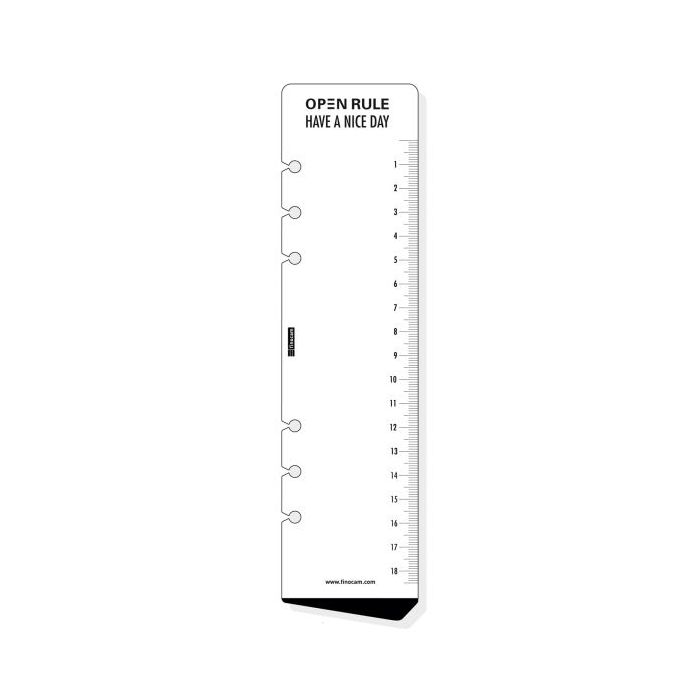 Finocam R1059 Regla para Agendas Open - Formato 1000 - 57x224mm - Color Blanco