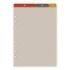 Finocam R1062 Separadores Superiores para Agendas Open - 3 Solapas - Formato 1000 - 155x2x225mm - PVC - Color Marron