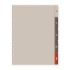 Finocam R1063 Separadores Laterales para Agendas Open - 5 Solapas - Formato 1000 - 166x2x215mm - PVC - Color Marron