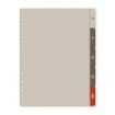 Finocam R1063 Separadores Laterales para Agendas Open - 5 Solapas - Formato 1000 - 166x2x215mm - PVC - Color Marron
