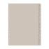 Finocam R1064 Indice Alfabetico para Agendas Open - 13 Solapas - Formato 1000 - 166x2x215mm - PVC - Color Beige Grisaceo