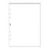 Finocam R1067 Bloc de Notas para Agendas Open - Perforado - Formato 1000 - 155x5x215mm - Liso - Color Blanco