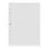 Finocam R1070 Pack de 6 Fundas Porta Cd para Agendas Open - Formato 1000 - 141x2x215mm - PVC - Color Gris Claro