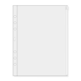 Finocam R1071 Funda para Agendas Open - Cierre de Cremallera - Formato 1000 - 167x2x217mm - PVC - Color Gris Claro
