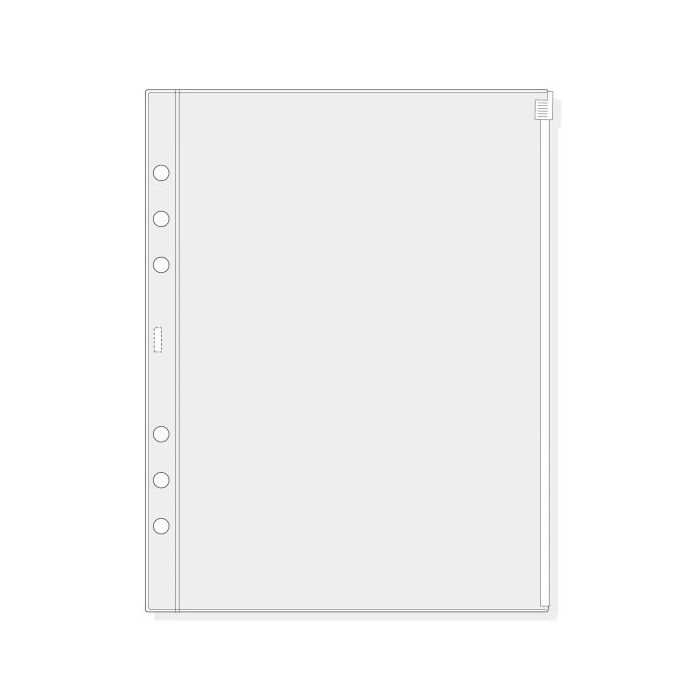 Finocam R1071 Funda para Agendas Open - Cierre de Cremallera - Formato 1000 - 167x2x217mm - PVC - Color Gris Claro