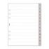 Finocam R1072 Separadores Numerados para Agendas Open - 13 Solapas - Formato 1000 - 166x2x215mm - Papel - Color Blanco