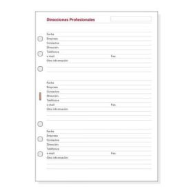 Finocam R1051C Recambio Direcciones Profesionales para Agendas Open en Catalan - Formato 1000 - 155x5x215mm - Color Blanco