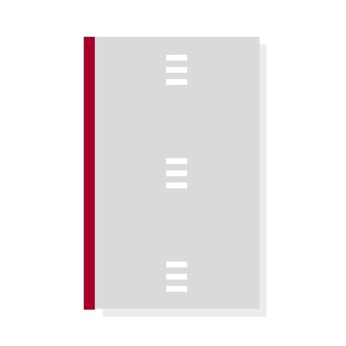 Finocam R4067 Bloc de Notas para Agendas Open - Perforado - Formato A4 - 210x5x297mm - Lineas Guia - Color Gris Claro